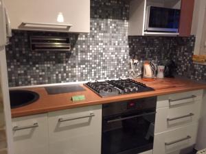 Kuchyňa alebo kuchynka v ubytovaní Wyjątkowy apartament w sercu Piły