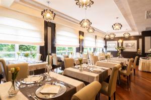 En restaurang eller annat matställe på Hotel Silver Milano