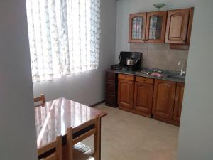 Kuchyň nebo kuchyňský kout v ubytování Str.Agmashenebeli 548