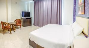 TV a/nebo společenská místnost v ubytování K West Hotel