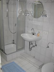 Koupelna v ubytování Ferienwohnung Ulrike Narjes