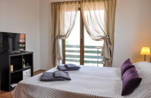 Ένα ή περισσότερα κρεβάτια σε δωμάτιο στο Apartments "New Village"