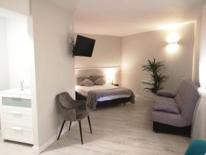Ένα ή περισσότερα κρεβάτια σε δωμάτιο στο Estudio-apartamento Cancún