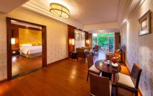 منطقة جلوس في Good View Hotel Tangxia - 15 mins drive from Dongguan South Railway Station