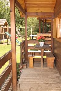 A garden outside Camping Abadesses