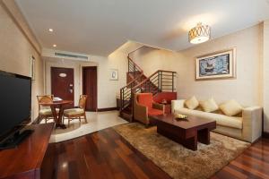 منطقة جلوس في Good View Hotel Tangxia - 15 mins drive from Dongguan South Railway Station
