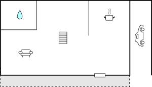 a diagram of the reaction of a water molecule and a gas molecule at 1 Bedroom Gorgeous Home In Hohe Düne in Warnemünde