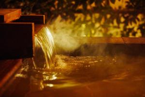 a close up of water coming out of a machine at Fukuichi in Shibukawa +153 photos