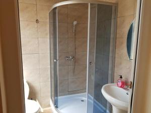 Koupelna v ubytování Vila Ella