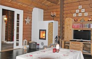 TV a/nebo společenská místnost v ubytování Holiday Home Hol With A Fireplace 02