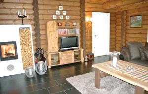 TV a/nebo společenská místnost v ubytování Holiday Home Hol With A Fireplace 02