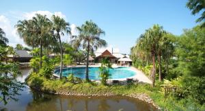 a view of the pool at the resort at Phowadol Resort in Chiang Rai