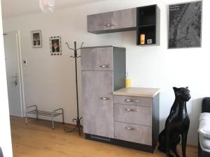 Cucina o angolo cottura di Red Flower Apartment with Pool - 5 min to Lake