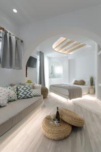 Posezení v ubytování Majestique of Naxos luxury suites