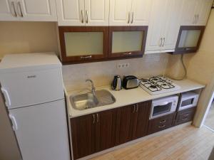 A kitchen or kitchenette at Hagia Sophia Apartment