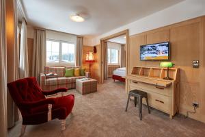 TV a/nebo společenská místnost v ubytování Boutique-Hotel Schmelzhof