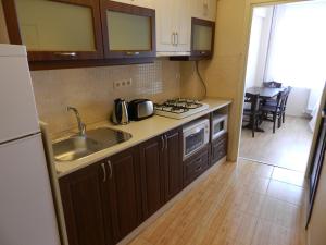 A kitchen or kitchenette at Hagia Sophia Apartment