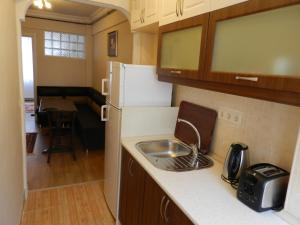 A kitchen or kitchenette at Hagia Sophia Apartment