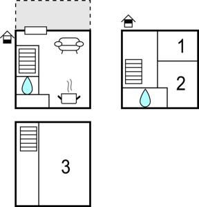 two versions of a house with two different numbers at Vakantiewoning 2 in Simpelveld