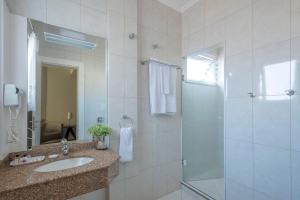 Koupelna v ubytování Hotel Glória Blumenau