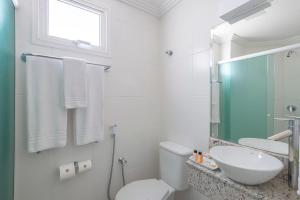 Koupelna v ubytování Hotel Glória Blumenau