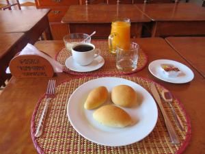 Morgenmad for gæster der bor på Posada Cumpanama