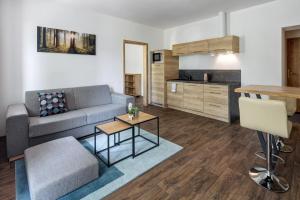 Kuchyň nebo kuchyňský kout v ubytování Apartmány Anička