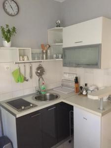 Kuchyň nebo kuchyňský kout v ubytování Apartmani Vela Luka