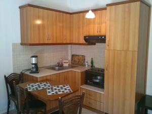 Kuhinja oz. manjša kuhinja v nastanitvi Gkoloi Studios & Apartments