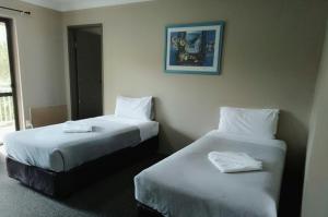 Ένα ή περισσότερα κρεβάτια σε δωμάτιο στο Excelsior Motor Inn
