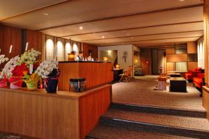 Vestibils vai reģistratūra naktsmītnē Kamikochi Hotel Shirakabaso
