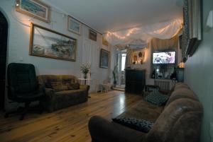 TV a/nebo společenská místnost v ubytování Hostel Kyiv-Art