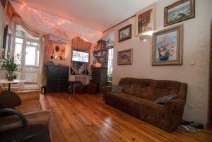 TV a/nebo společenská místnost v ubytování Hostel Kyiv-Art