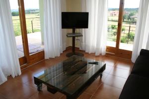 TV a/nebo společenská místnost v ubytování Can Quilis