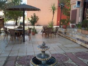Patio nebo venkovní prostory v ubytování Hotel Rochers Peints