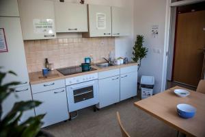 Kuchyň nebo kuchyňský kout v ubytování Hostel DIC