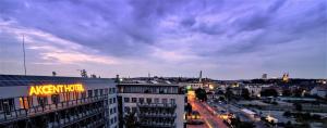 Nespecifikovaný výhled na destinaci Praha nebo výhled na město při pohledu z hotelu
