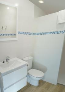 Bilik mandi di Apartamentos Vistalmar Mallorca