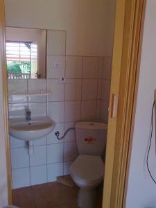 Koupelna v ubytování Kwatery u Rysia