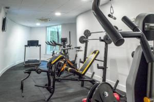 
The fitness center and/or fitness facilities at Hotel Silken Villa de Laguardia
