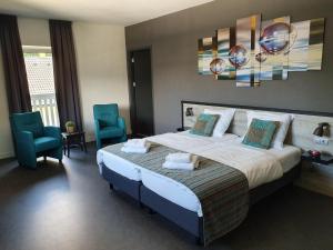 Ένα ή περισσότερα κρεβάτια σε δωμάτιο στο Haus Karina