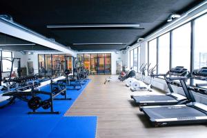 Posilňovňa alebo fitness centrum v ubytovaní Apartamenty Sunrise Kolobrzeg Podczele