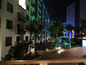 O edifício onde o apartamento está situado