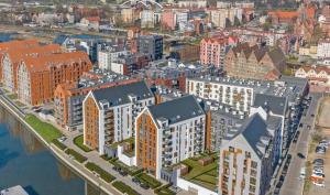 Widok z lotu ptaka na obiekt Motlava Gdansk Apartment