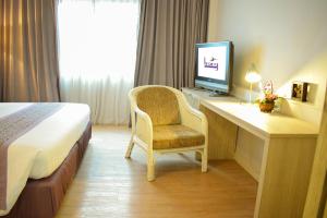 Postel nebo postele na pokoji v ubytování Trang Hotel Bangkok - SHA Plus
