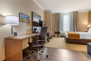 TV a/nebo společenská místnost v ubytování Comfort Suites Baytown I - 10