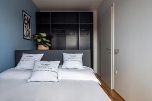 Krevet ili kreveti u jedinici u okviru objekta Jungle Mesh Lux Apartment
