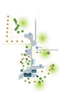 A planta de Les Volca'lodges de Tournebise