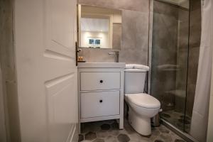 A bathroom at Levkosh Apartments at Lefkada's Heart