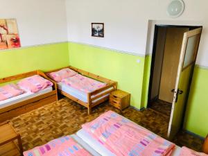 Postel nebo postele na pokoji v ubytování Penzion horská chata Světlá